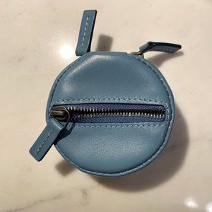 Blue Leather Mini Travel Jewelry Carrier by This Is Ground